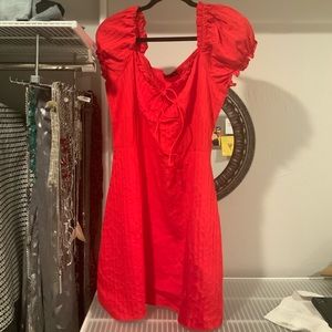 Red summer dress
